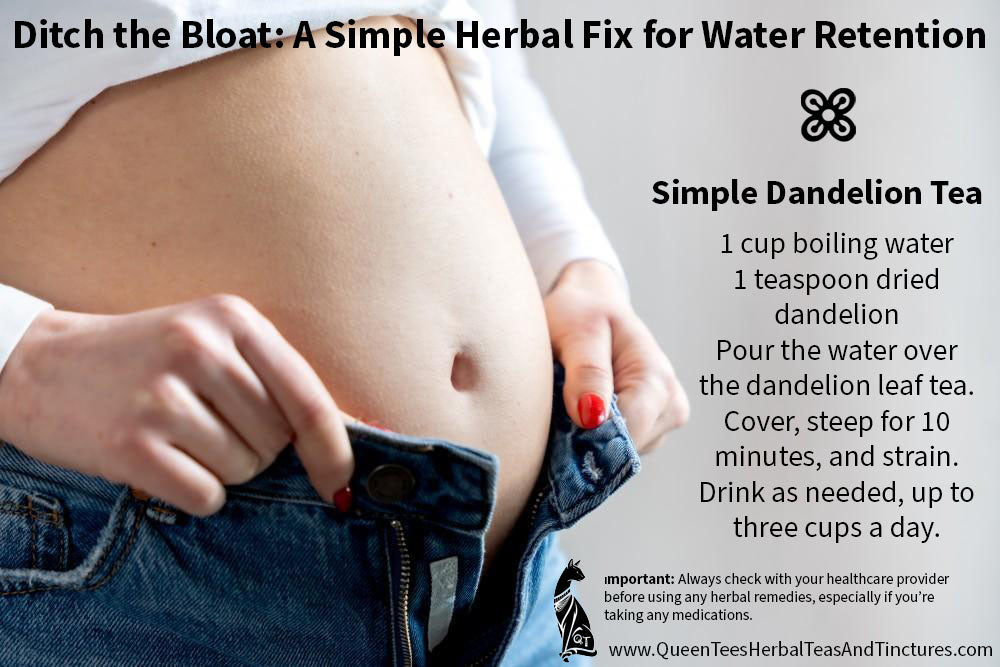 “Ditch the Bloat: A Simple Herbal Fix for Water Retention"