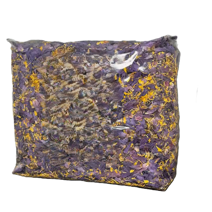 Queen Tee's Premium Blue Lotus Broken Flower Herb (Nymphaea caerulea)