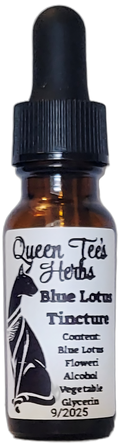 Queen Tee's Premium Blue Lotus Tincture (Nymphaea caerulea)
