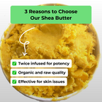 Queen Tee's Premium Shea Butter infused with lemon balm, natural skin moisturizer with herbal infusion in a smooth butter form.