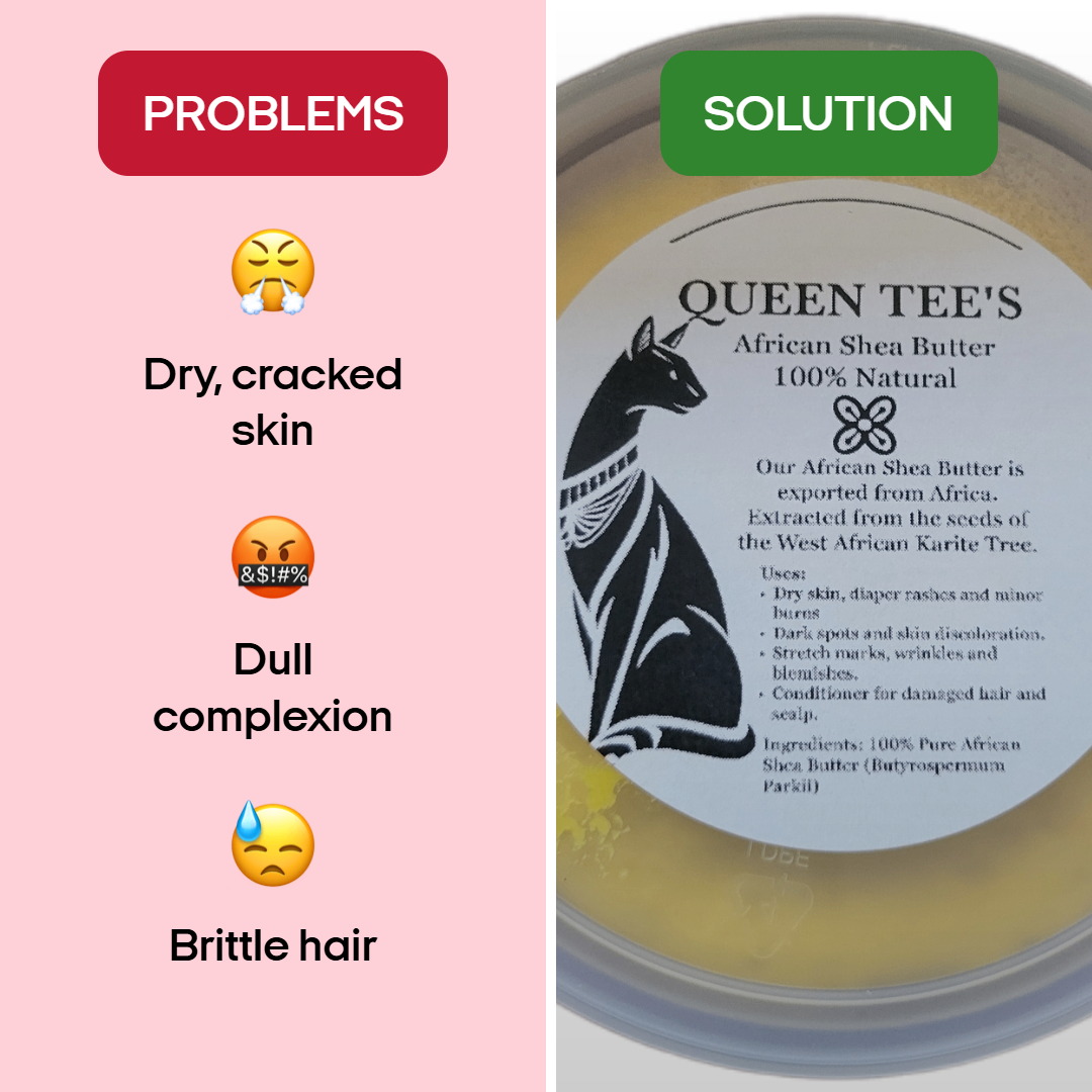 Queen Tee's Premium African Shea Butter 100% Natural