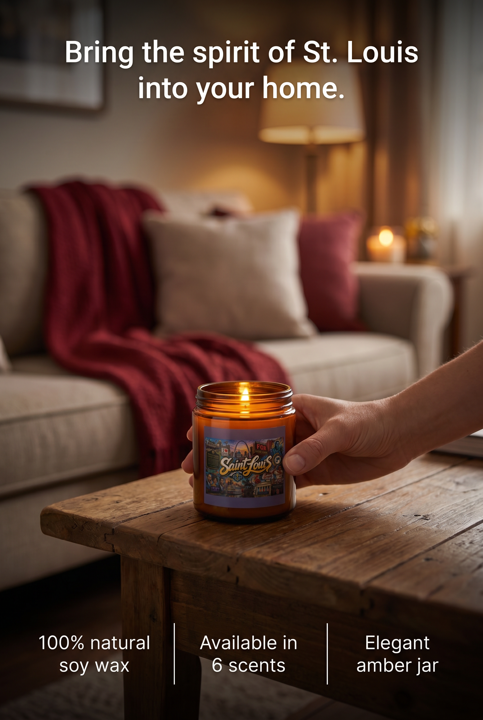 Saint Louis Icon Amber Jar Soy Candle
