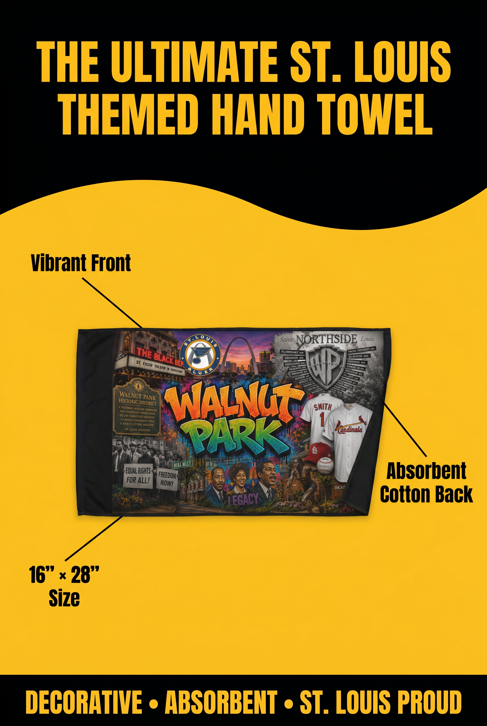 Saint Louis Walnut Park Hand towel