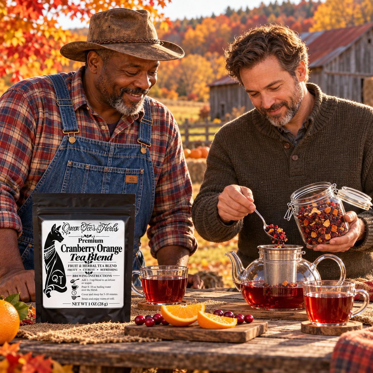 Queen Tee's Premium Cranberry Orange Tea Blend