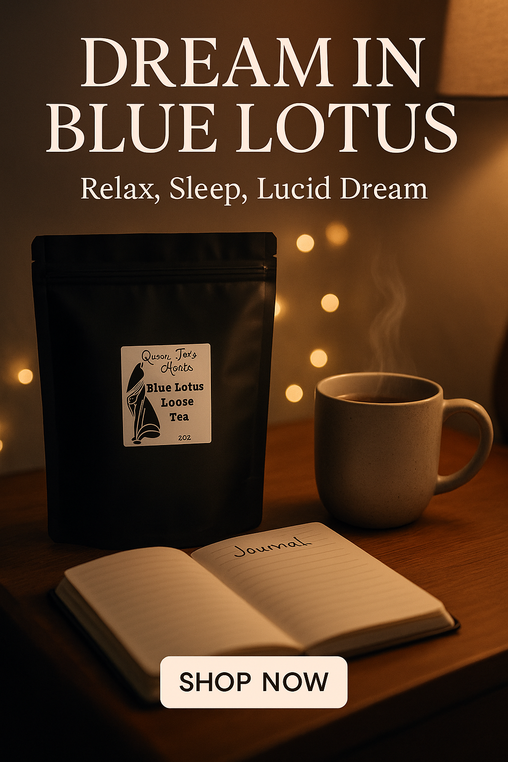 Queen Tee's Premium Blue Lotus Broken Flower Herb (Nymphaea caerulea)