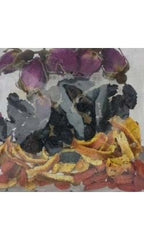 Blueberry and goji berry loose tea slices from Queen Tee's Premium Freeze-Dried Fruit Tea Packages, vibrant and flavorful.
