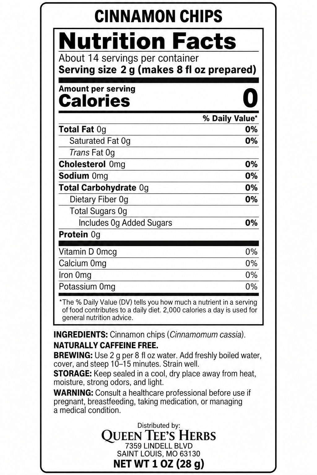 Premium Cinnamon Chips