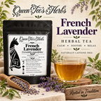 Queen Tee's Premium French Lavender Tea- Loose Cut Flower Buds