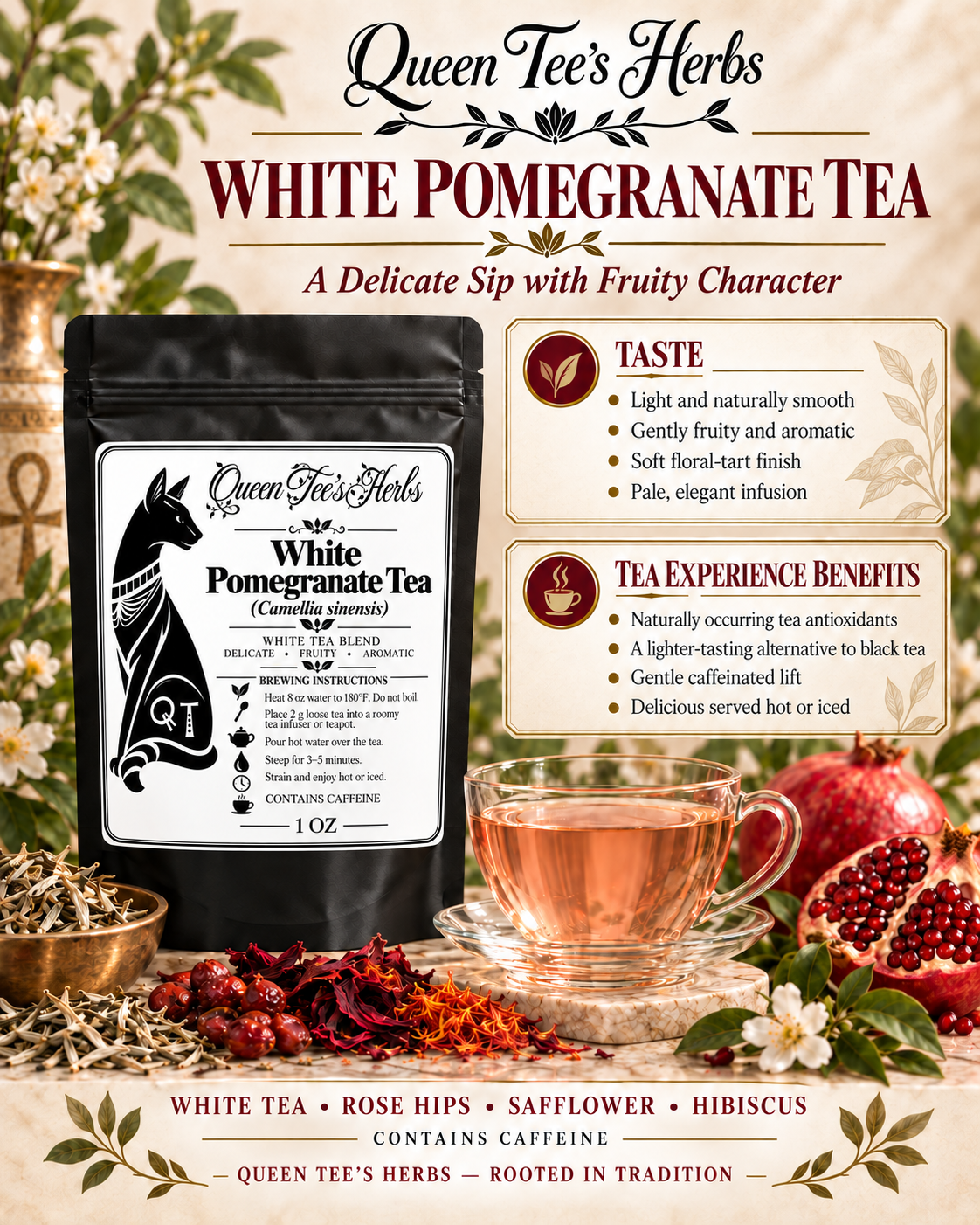 Premium White Pomegranate Tea