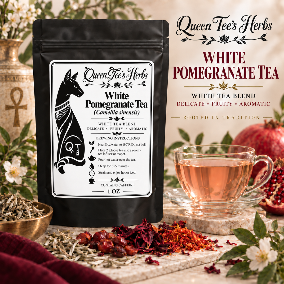 Premium White Pomegranate Tea