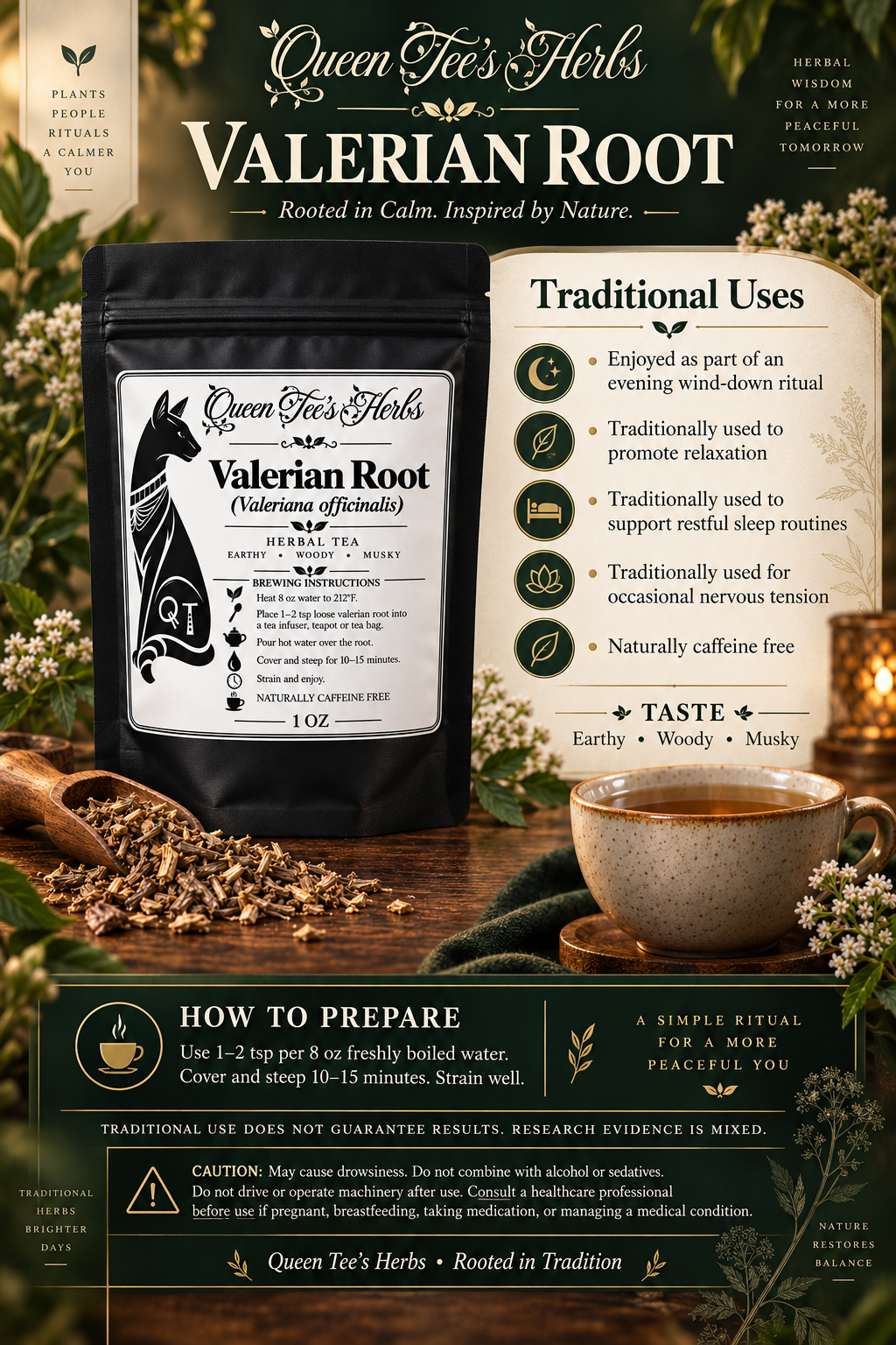 Premium Valerian Root (cut and sifted)