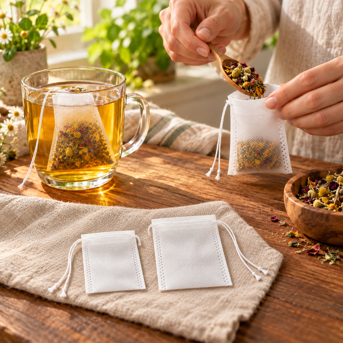 Disposable Tea Bags for Loose Leaf Tea