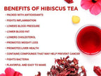 Loose Hibiscus Tea leaves from Queen Tee's Herbal Teas and Tinctures, showcasing vibrant red hibiscus petals for herbal tea brewing.