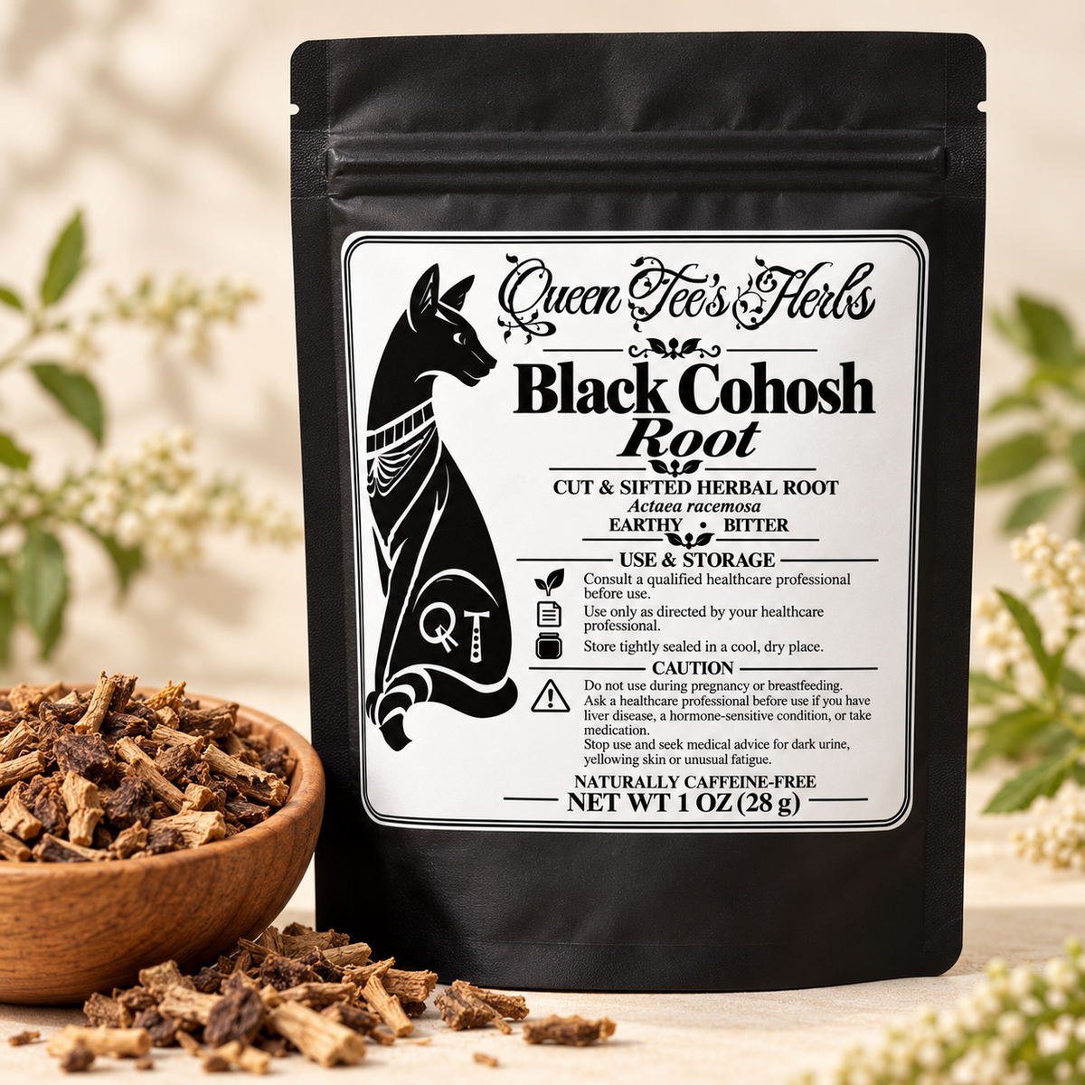 Queen Tee’s Premium Black Cohosh Root — 1 oz