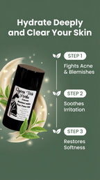 Queen Tee's Premium Cocoa Butter with Tea Tree Oil, 1 oz, in a natural self-care product jar with label showing ingredients.
