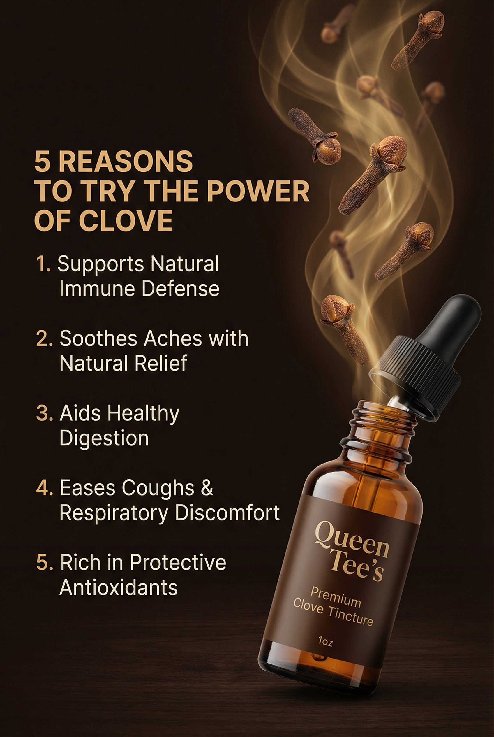 Queen Tee’s Premium Clove Tinctures