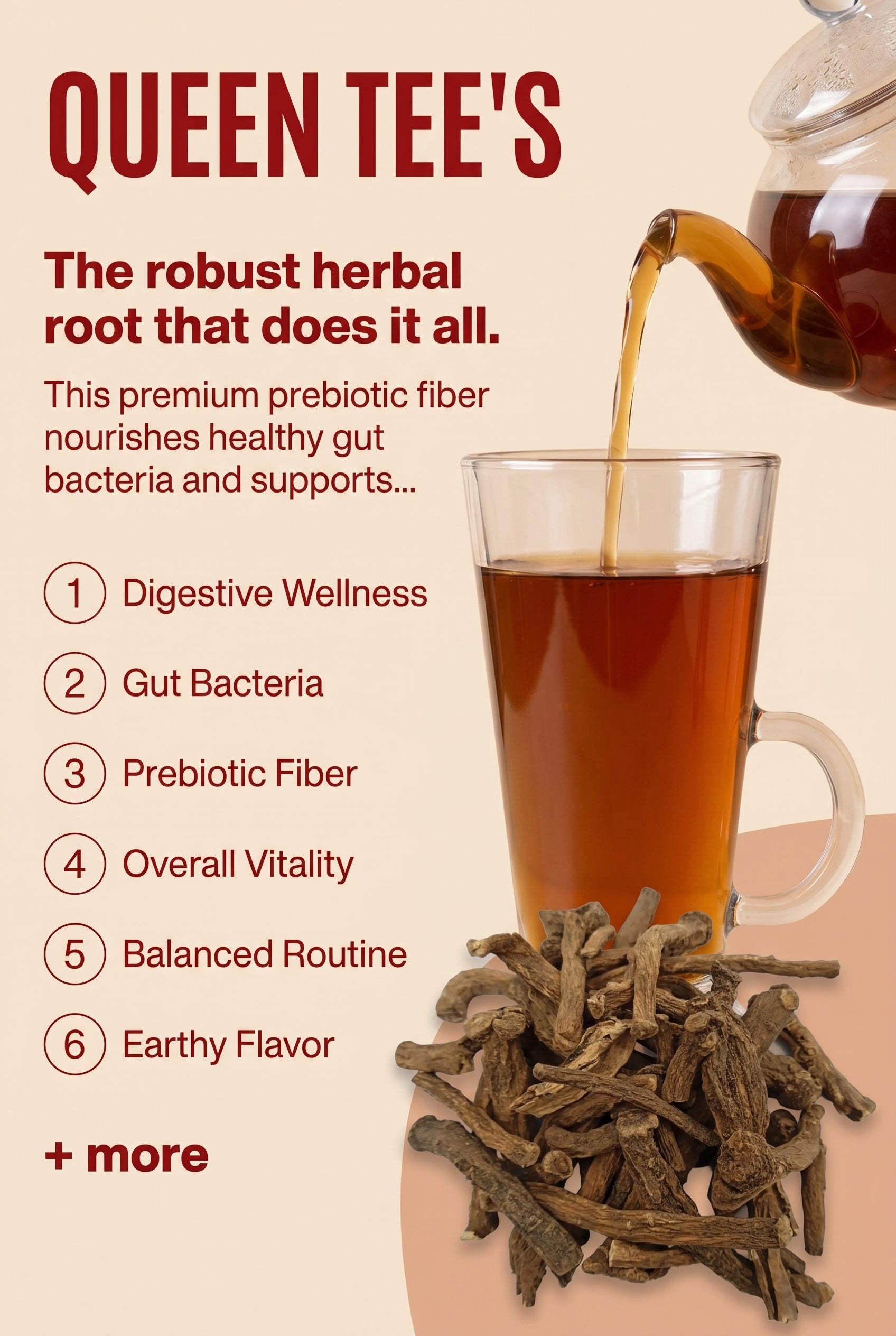 Queen Tee's Premium Dandelion Root 1oz