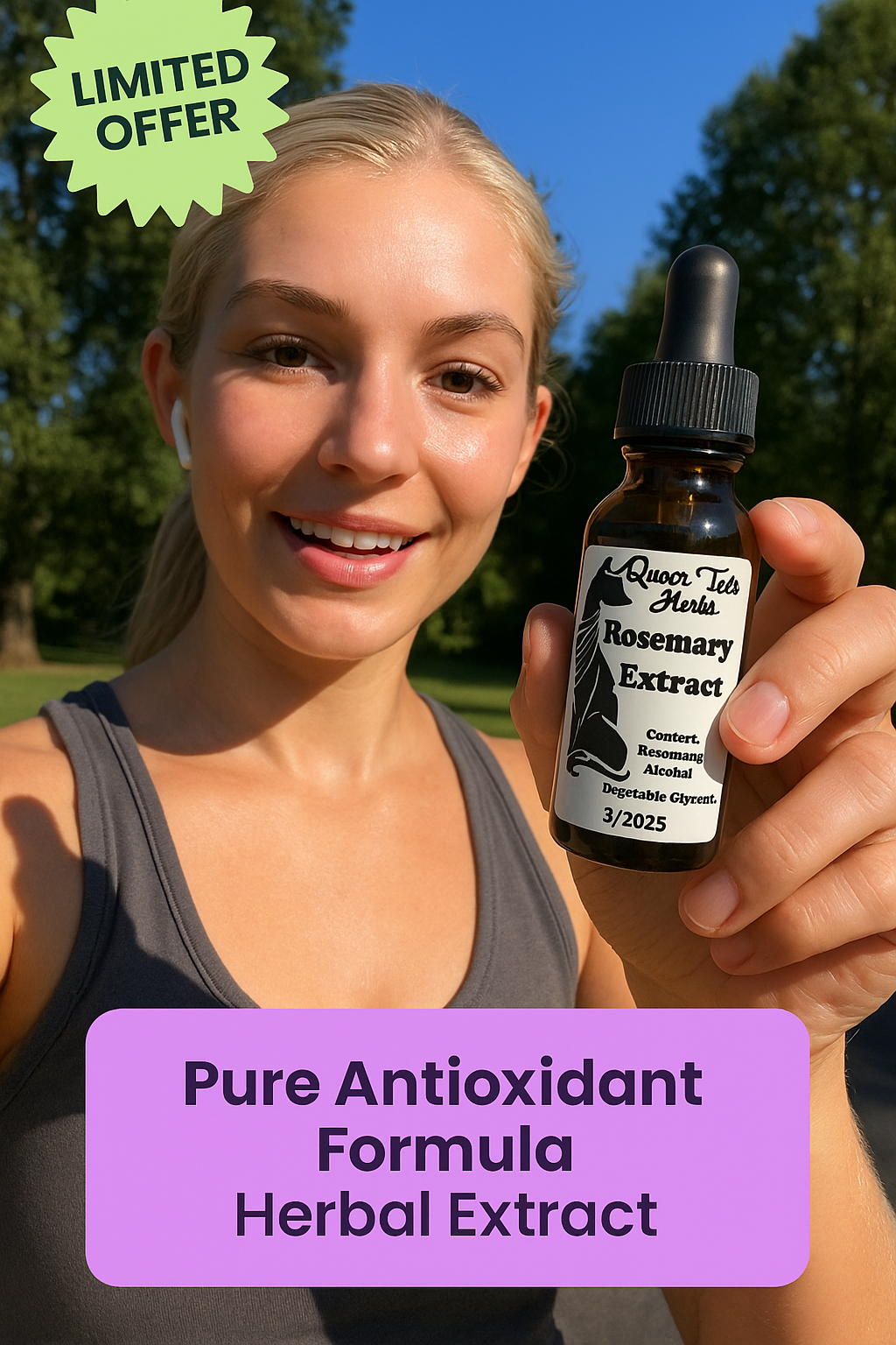 Queen Tee's Premium Rosemary Extract Tincture