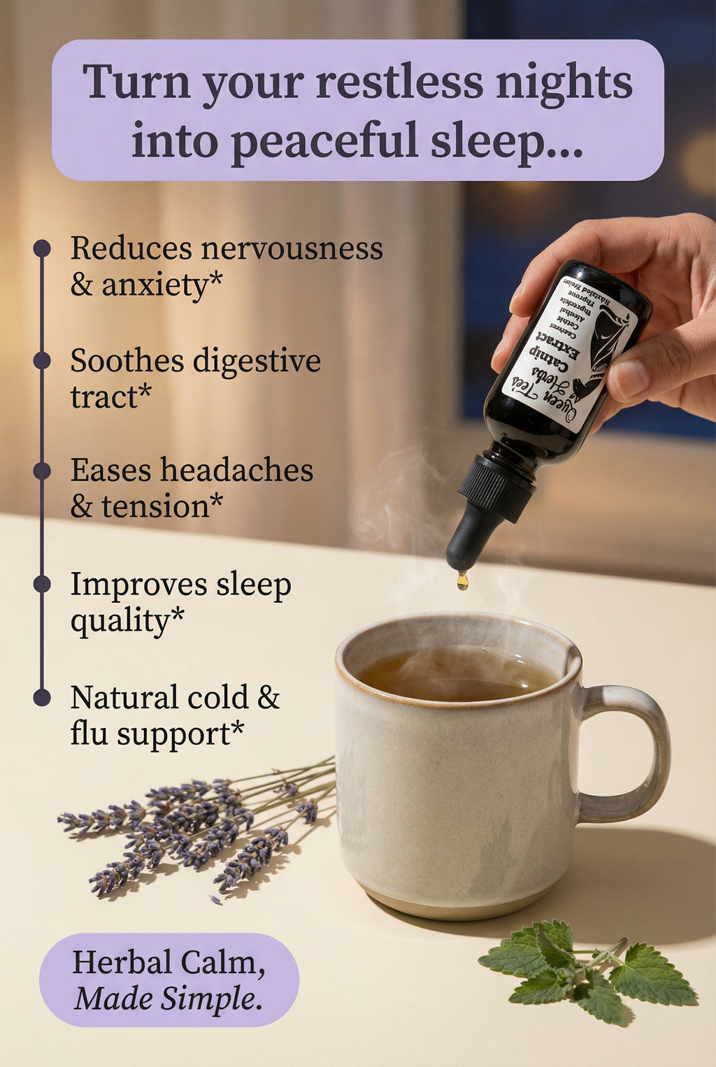 Queen Tee's Premium Catnip Extract Tincture (Nepeta cataria)