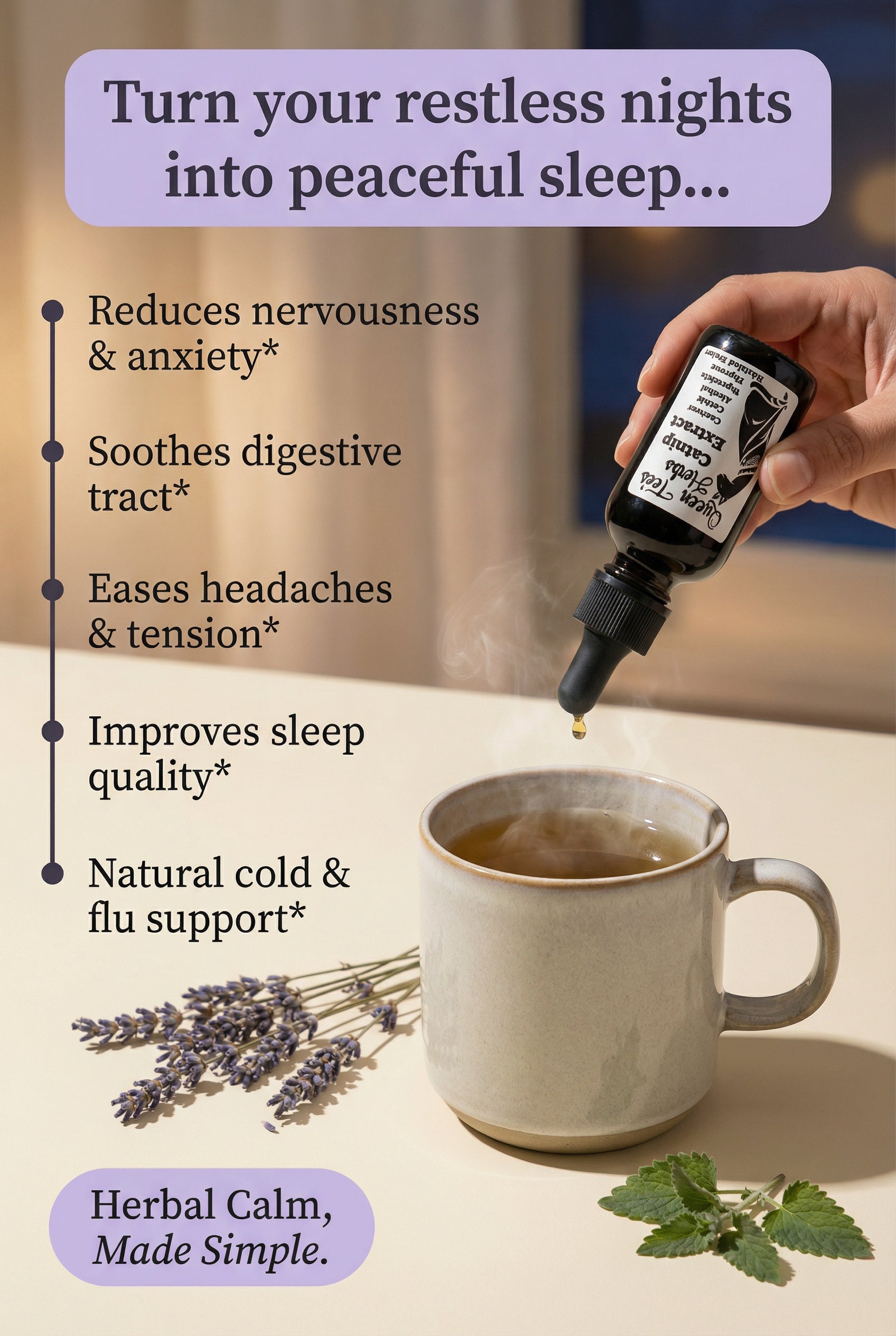 Queen Tee's Premium Catnip Extract Tincture (Nepeta cataria)