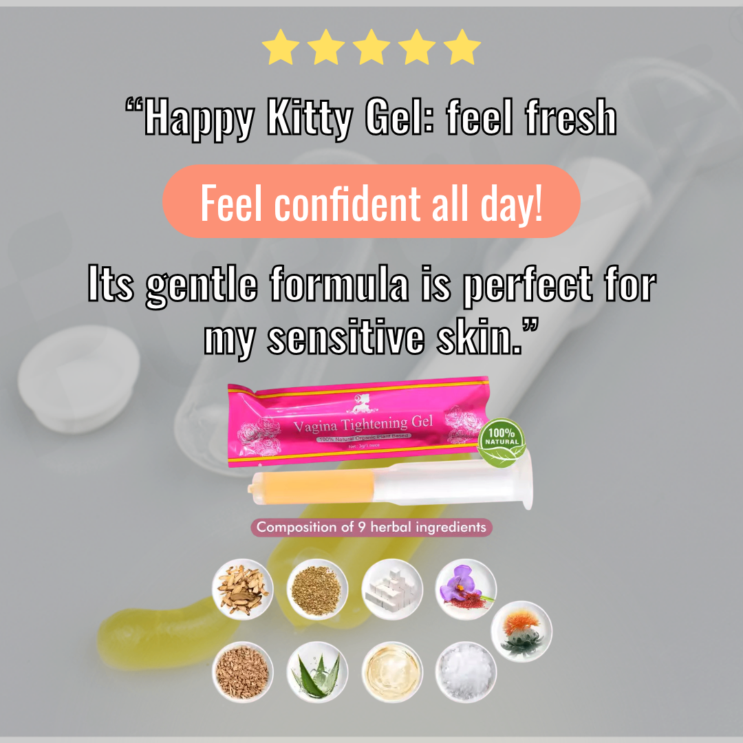 Happy Kitty Women's Feminine Cleansing Tightening Gel (3-Pack)