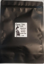 Loose Queen Tee's Mexican Dream Herb tea featuring whole Calea Zacatechichi leaves for traditional herbal infusion.