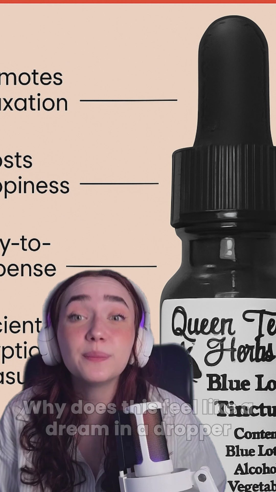 Queen Tee's Premium Blue Lotus Tincture (Nymphaea caerulea)